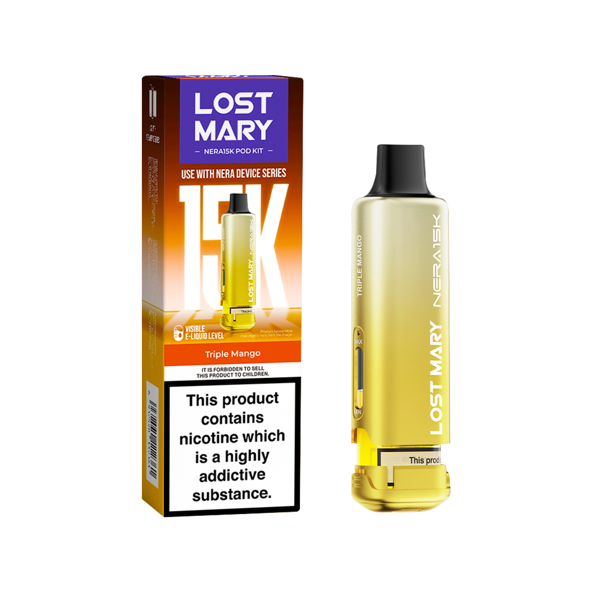 Triple Mango Lost Mary NERA15K Refill Pack
