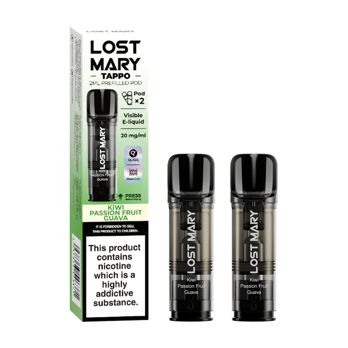 Kiwi Passion Fruit Guava Lost Mary Tappo Pods | Isle of Vapes