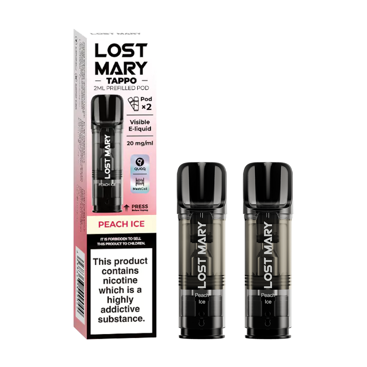 Peach Ice Lost Mary Tappo Pods