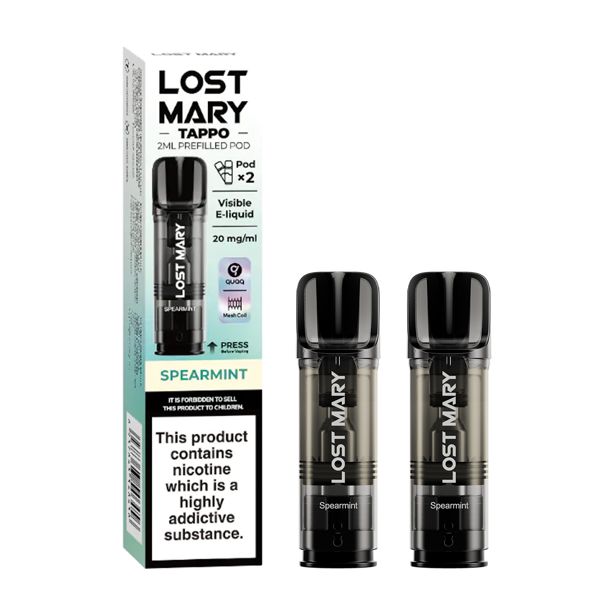 Spearmint Lost Mary Tappo Pods | Isle of Vapes