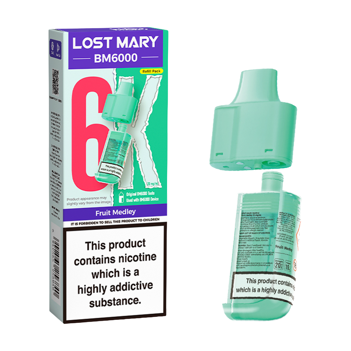 Fruit Medley Lost Mary BM6000 Refill Pack
