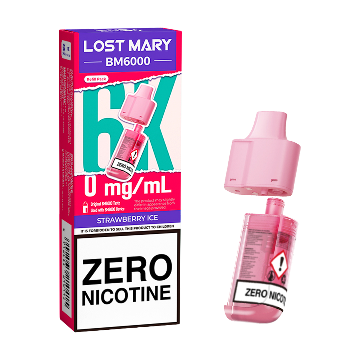 Strawberry Ice Lost Mary BM6000 Refill Pack