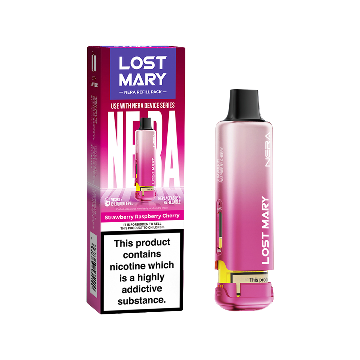 Strawberry Raspberry Cherry Lost Mary NERA15K Refill Pack