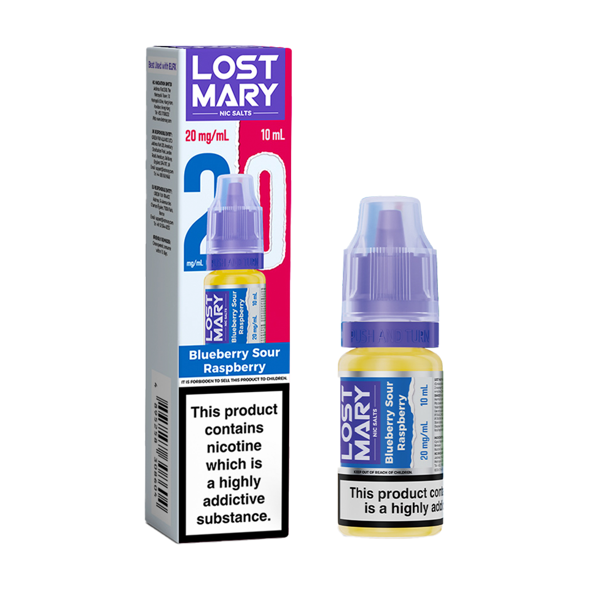 Blueberry Sour Raspberry Lost Mary Nic Salt