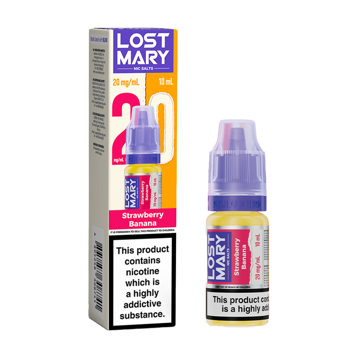 Strawberry Banana Lost Mary Nic Salt