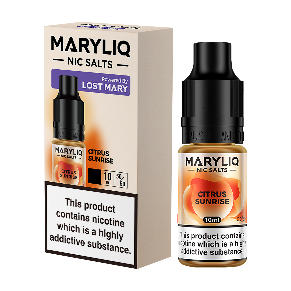 Citrus Sunrise Maryliq Nic Salt by Lost Mary | Isle of Vapes