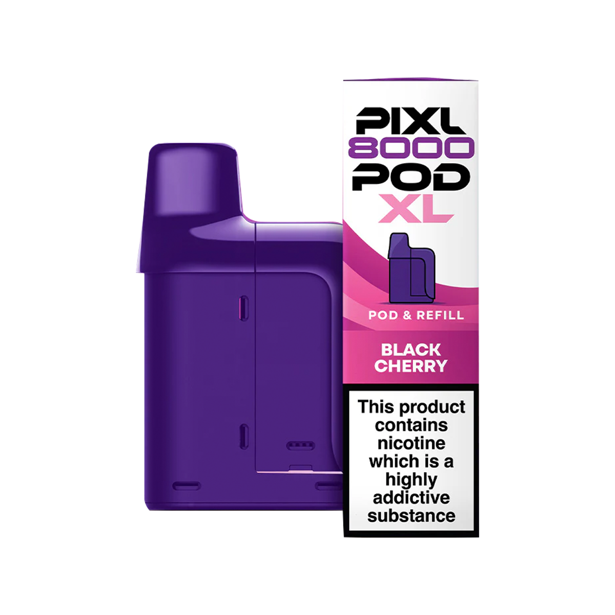 Black Cherry Pixl 8000 Refill Pack | Isle of Vapes