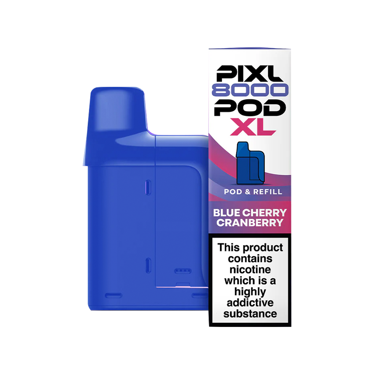 Blue Cherry Cranberry Pixl 8000 Refill Pack | Isle of Vapes