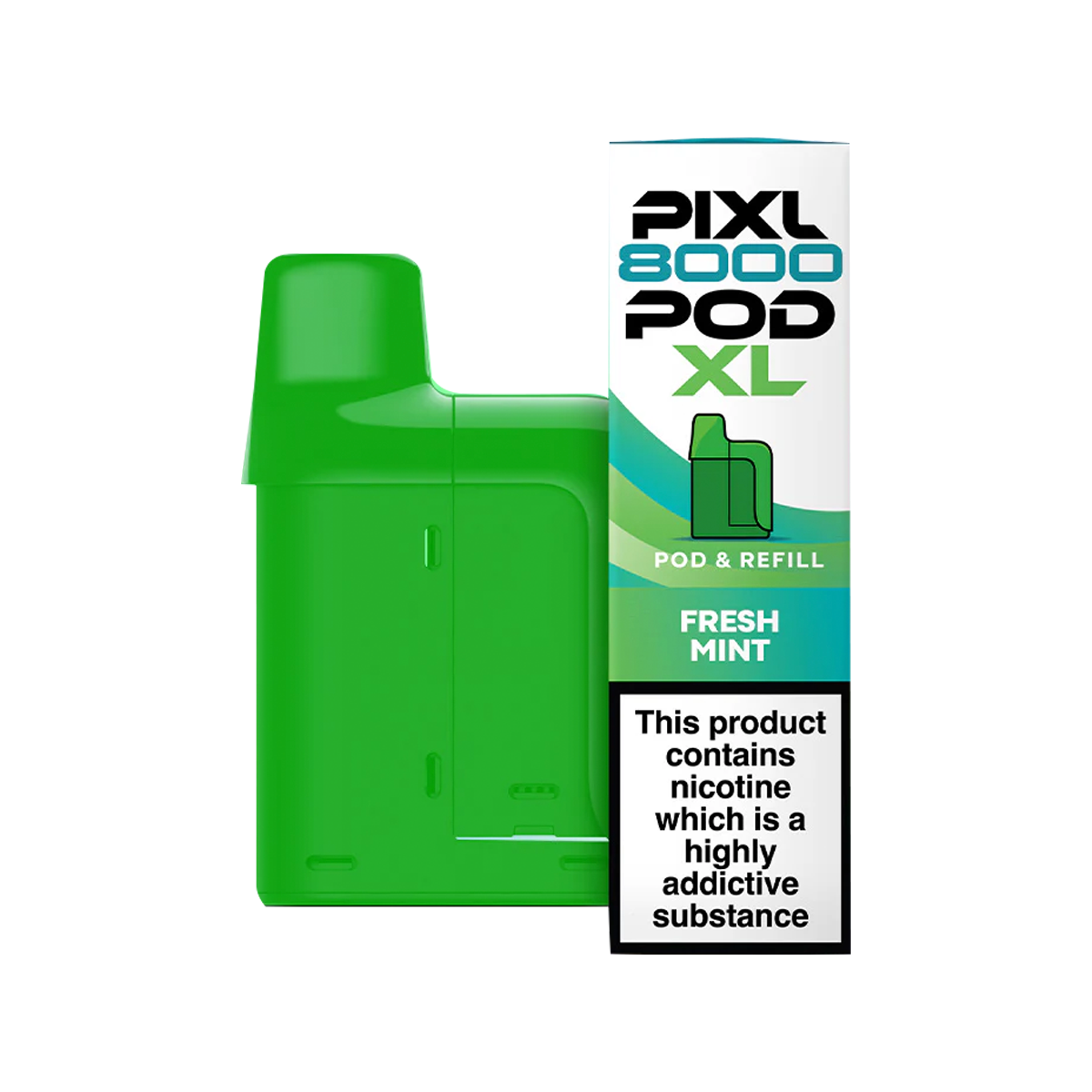 Fresh Mint Pixl 8000 Refill Pack | Isle of Vapes