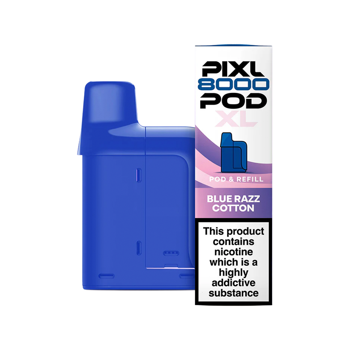 Blue Razz Cotton Pixl 8000 Refill Pack | Isle of Vapes