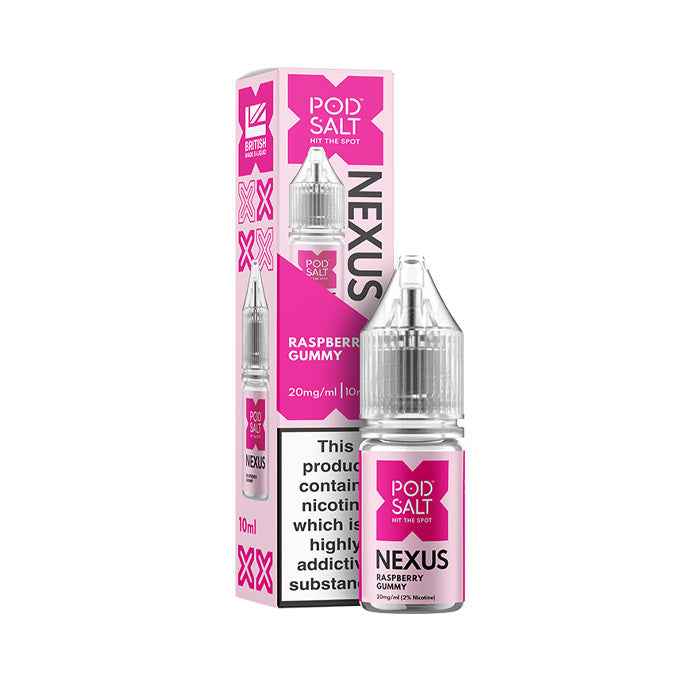 Nexus Raspberry Gummy Nic Salt by Pod Salt