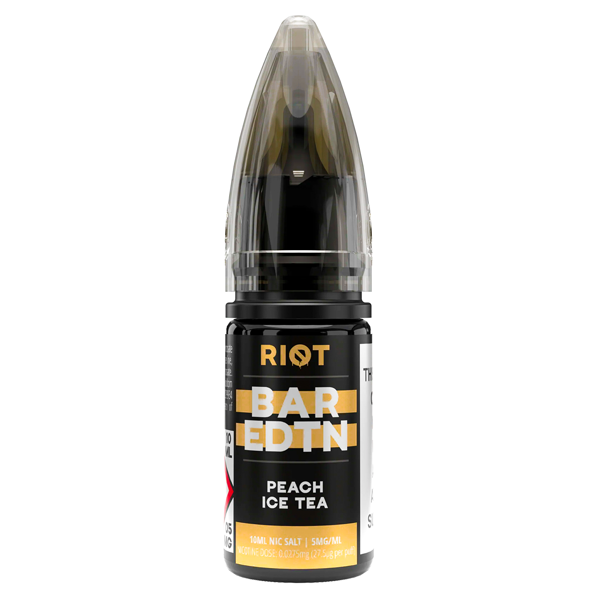 Peach Ice Tea Riot Bar EDTN Nic Salt 10ml | Isle of Vapes