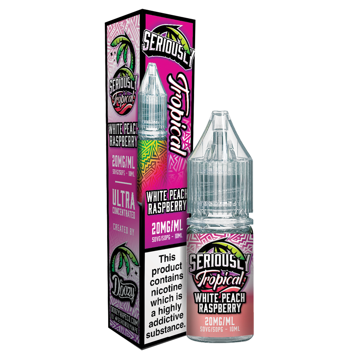 White Peach Raspberry Nic Salt by Seriously Tropical - 10ml | Isle of Vapes
