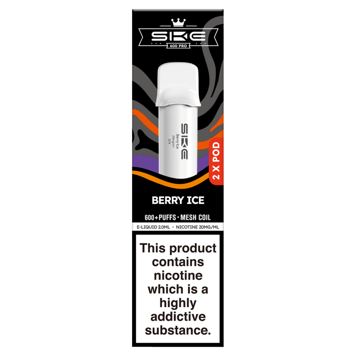 Berry Ice SKE 600 Pro Pods | Isle of Vapes