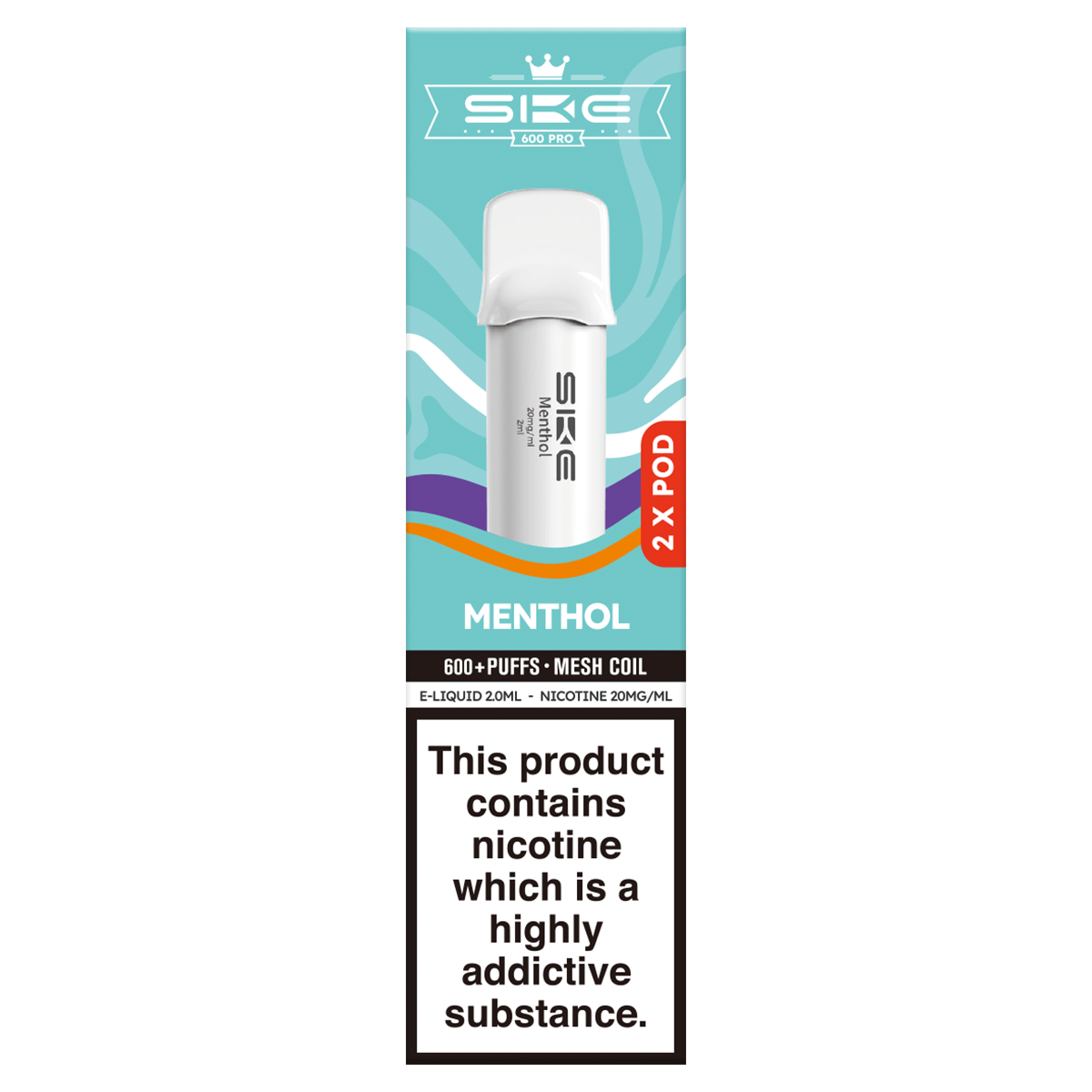 Menthol SKE 600 Pro Pods | Isle of Vapes