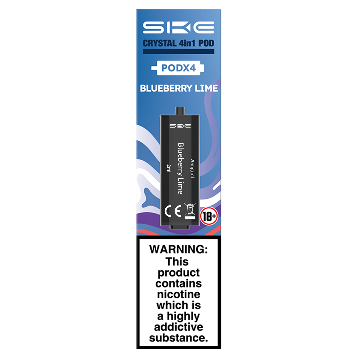 Blueberry Lime SKE Crystal 4in1 Pods | Isle of Vapes
