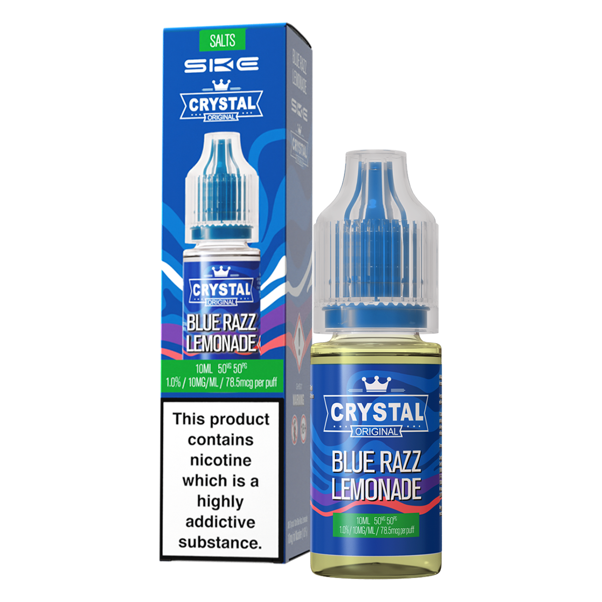 Blue Razz Lemonade Nic Salt by SKE Crystal 10ml | Isle of Vapes
