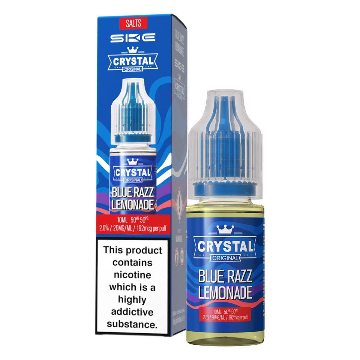 Blue Razz Lemonade Nic Salt by SKE Crystal 10ml | Isle of Vapes