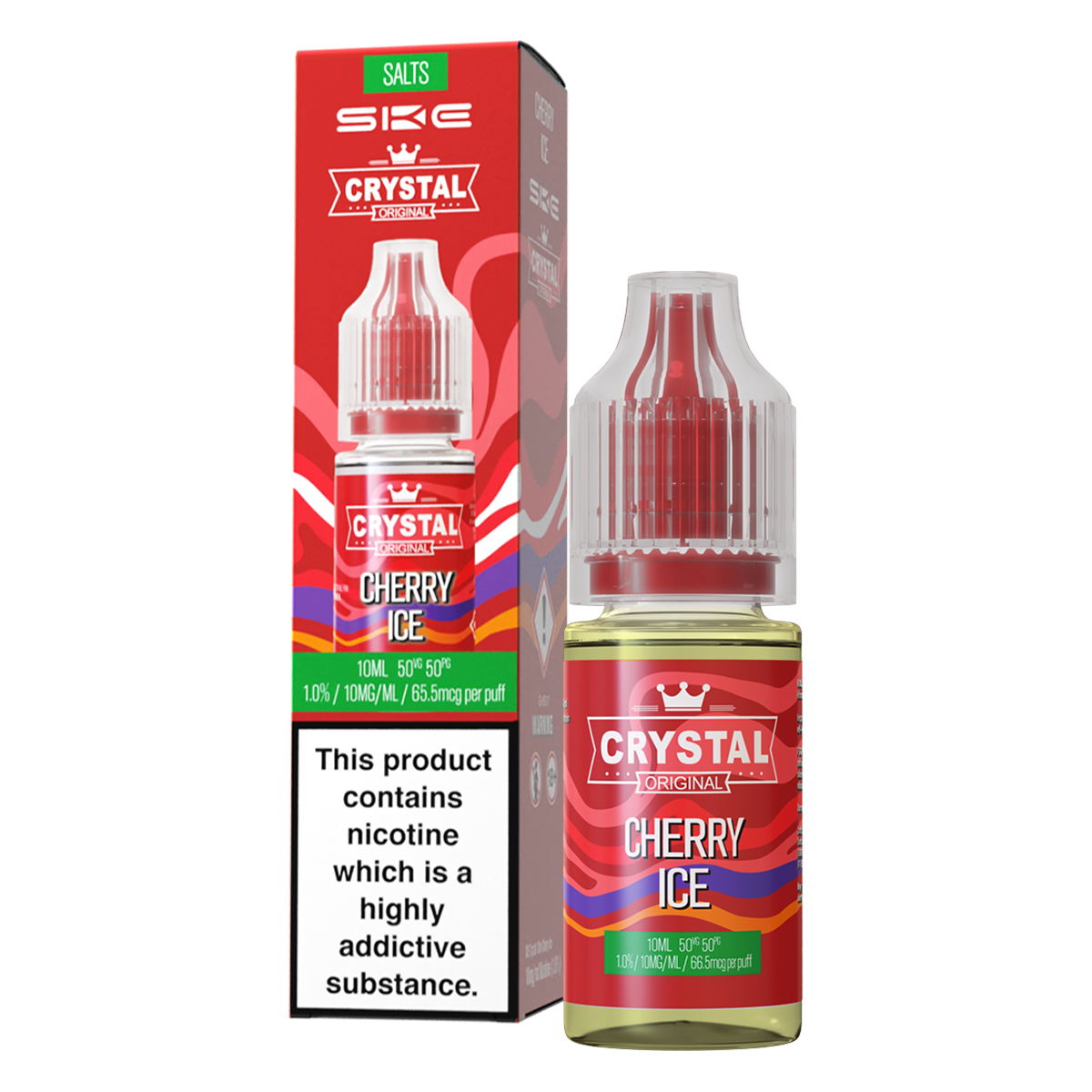 Cherry Ice Nic Salt by SKE Crystal 10ml | Isle of Vapes