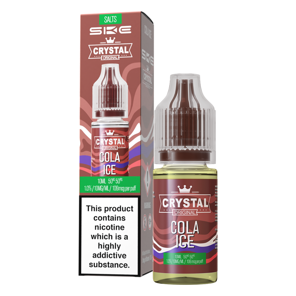 Cola Ice Nic Salt by SKE Crystal 10ml | Isle of Vapes