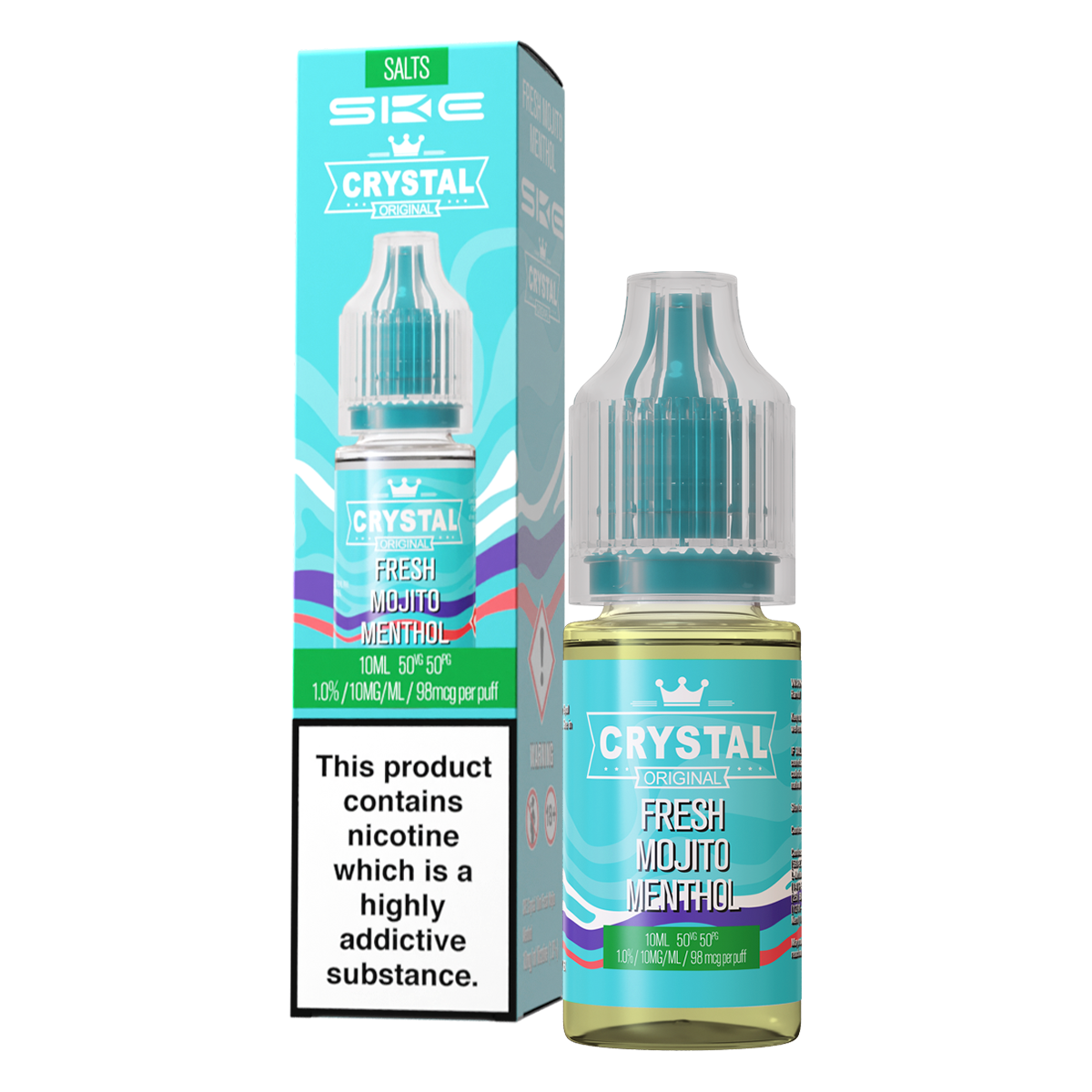 Fresh Mojito Menthol Nic Salt by SKE Crystal 10ml | Isle of Vapes