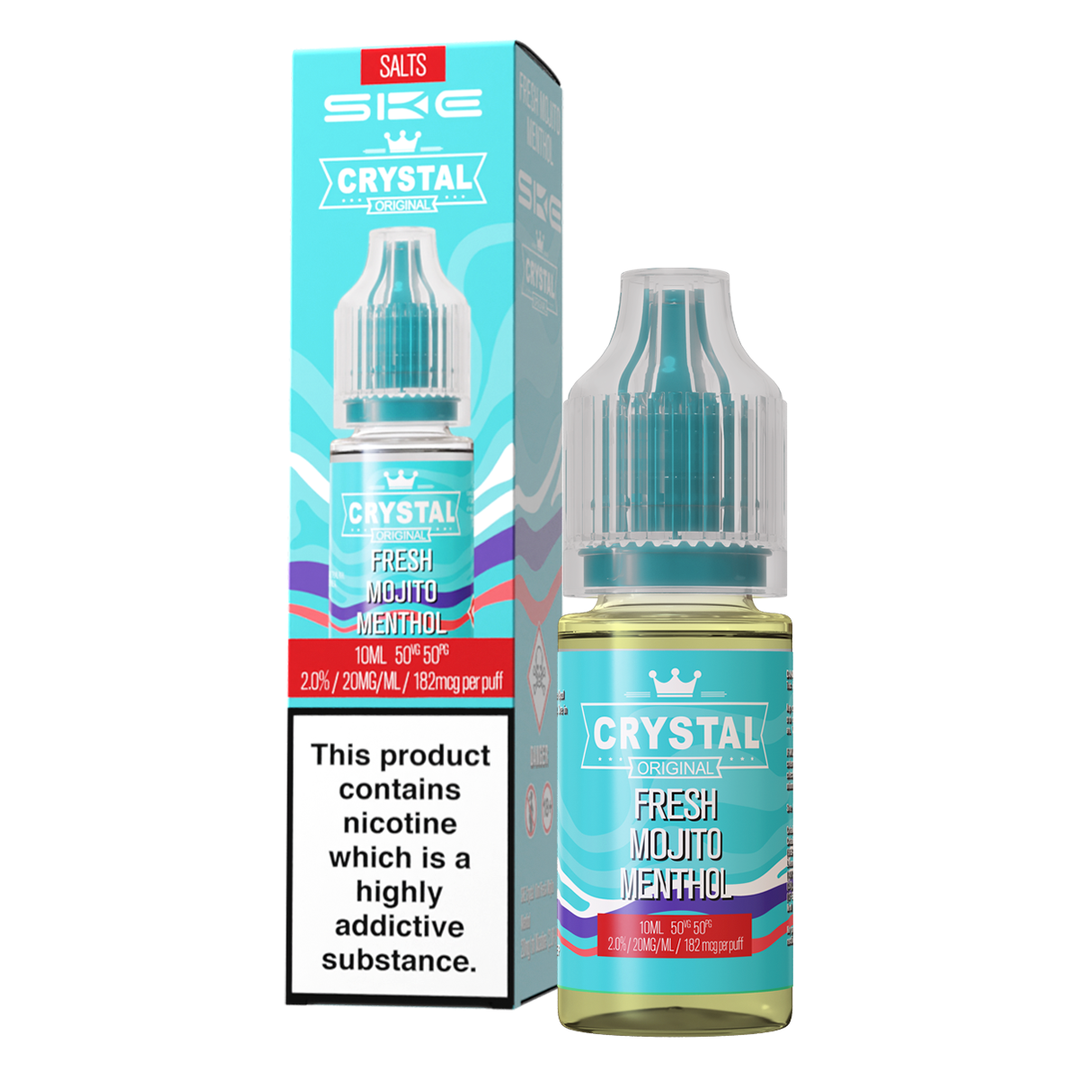Fresh Mojito Menthol Nic Salt by SKE Crystal 10ml | Isle of Vapes