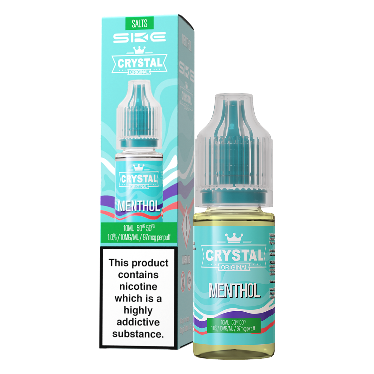 Menthol Nic Salt by SKE Crystal 10ml | Isle of Vapes