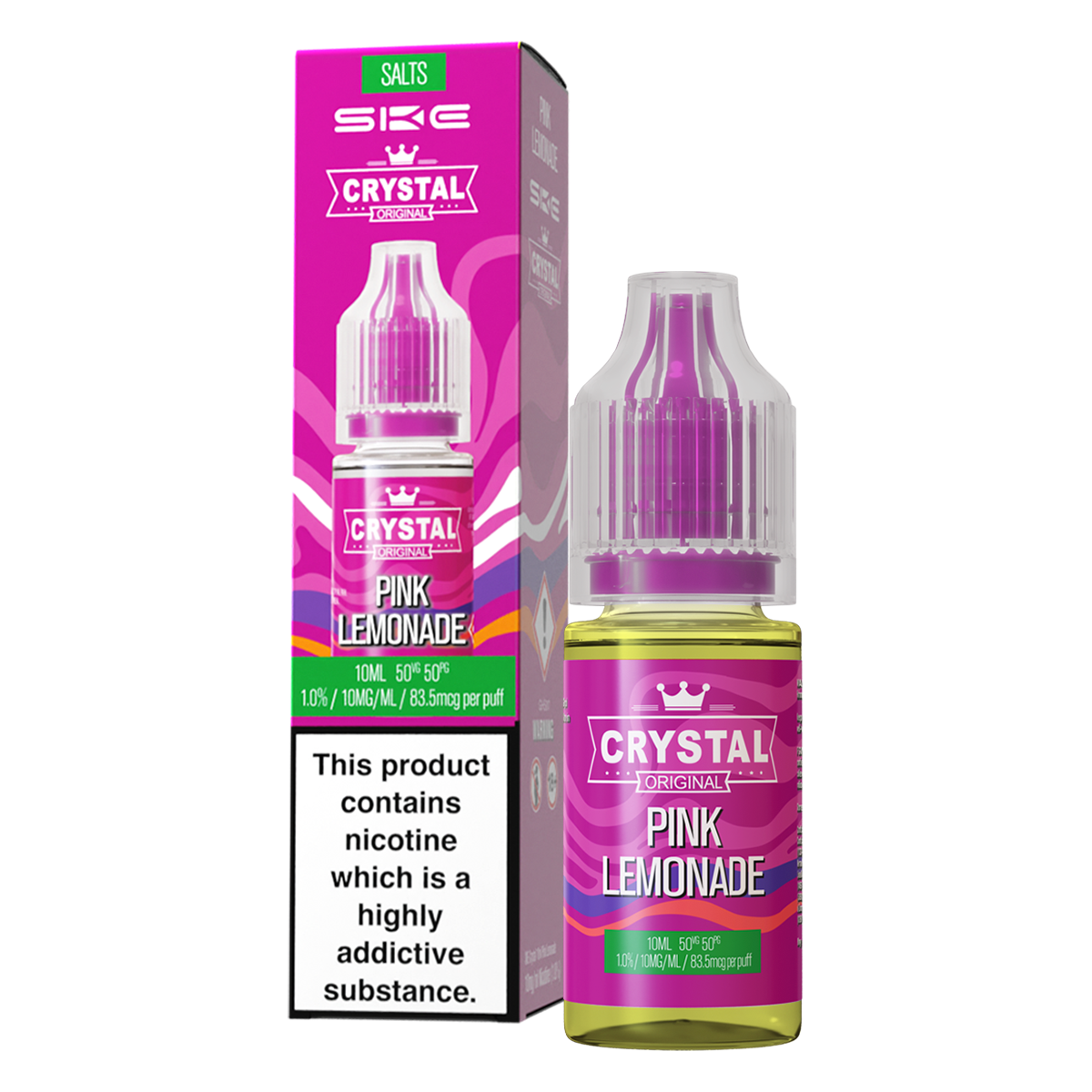 Pink Lemonade Nic Salt by SKE Crystal 10ml | Isle of Vapes