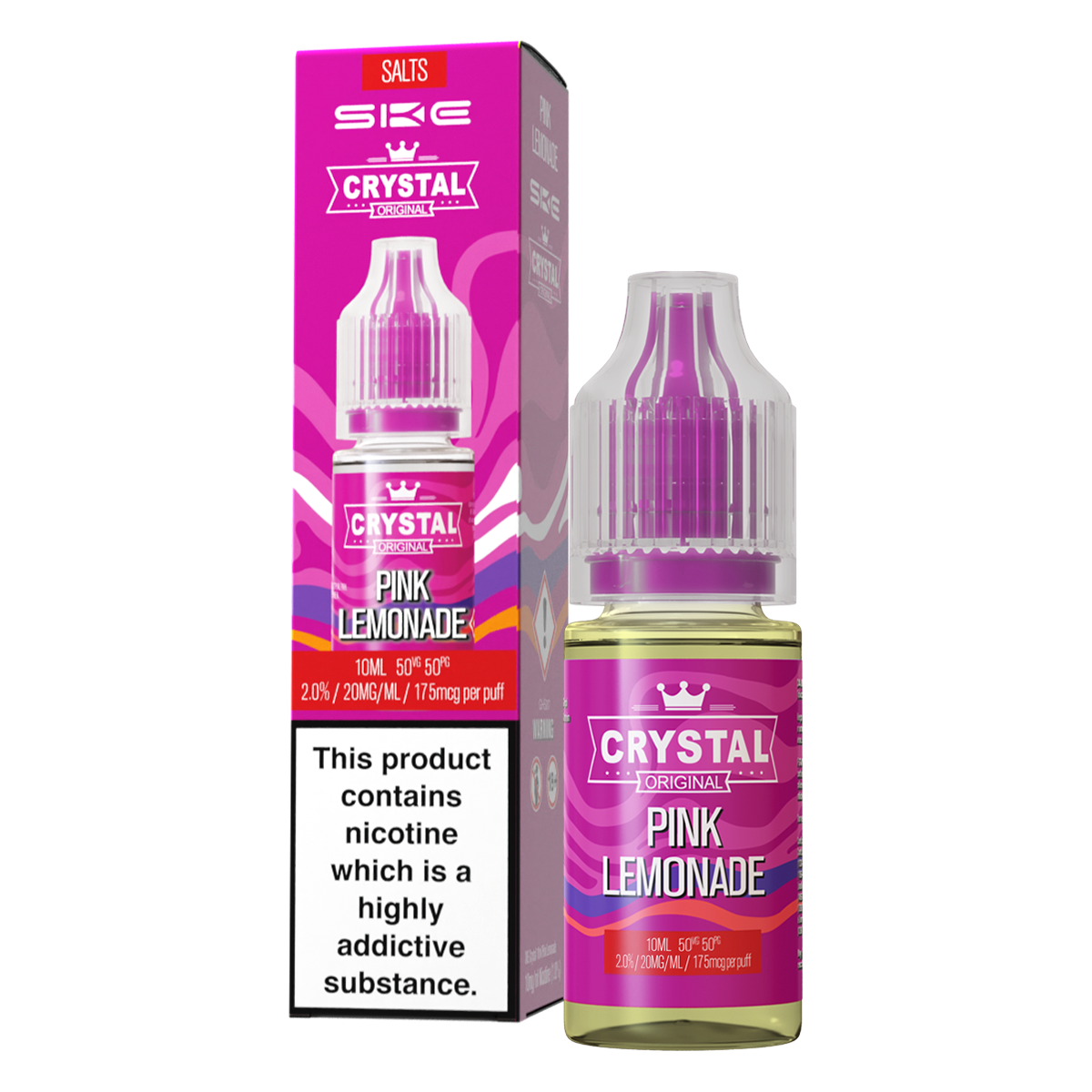 Pink Lemonade Nic Salt by SKE Crystal 10ml | Isle of Vapes