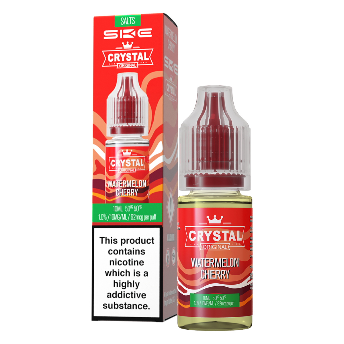 Watermelon Cherry Nic Salt by SKE Crystal 10ml | Isle of Vapes