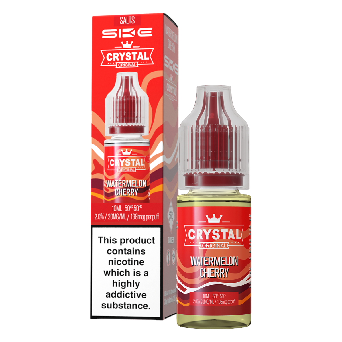 Watermelon Cherry Nic Salt by SKE Crystal 10ml | Isle of Vapes
