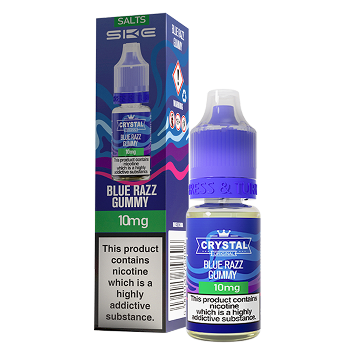 Blue Razz Gummy Nic Salt by SKE Crystal