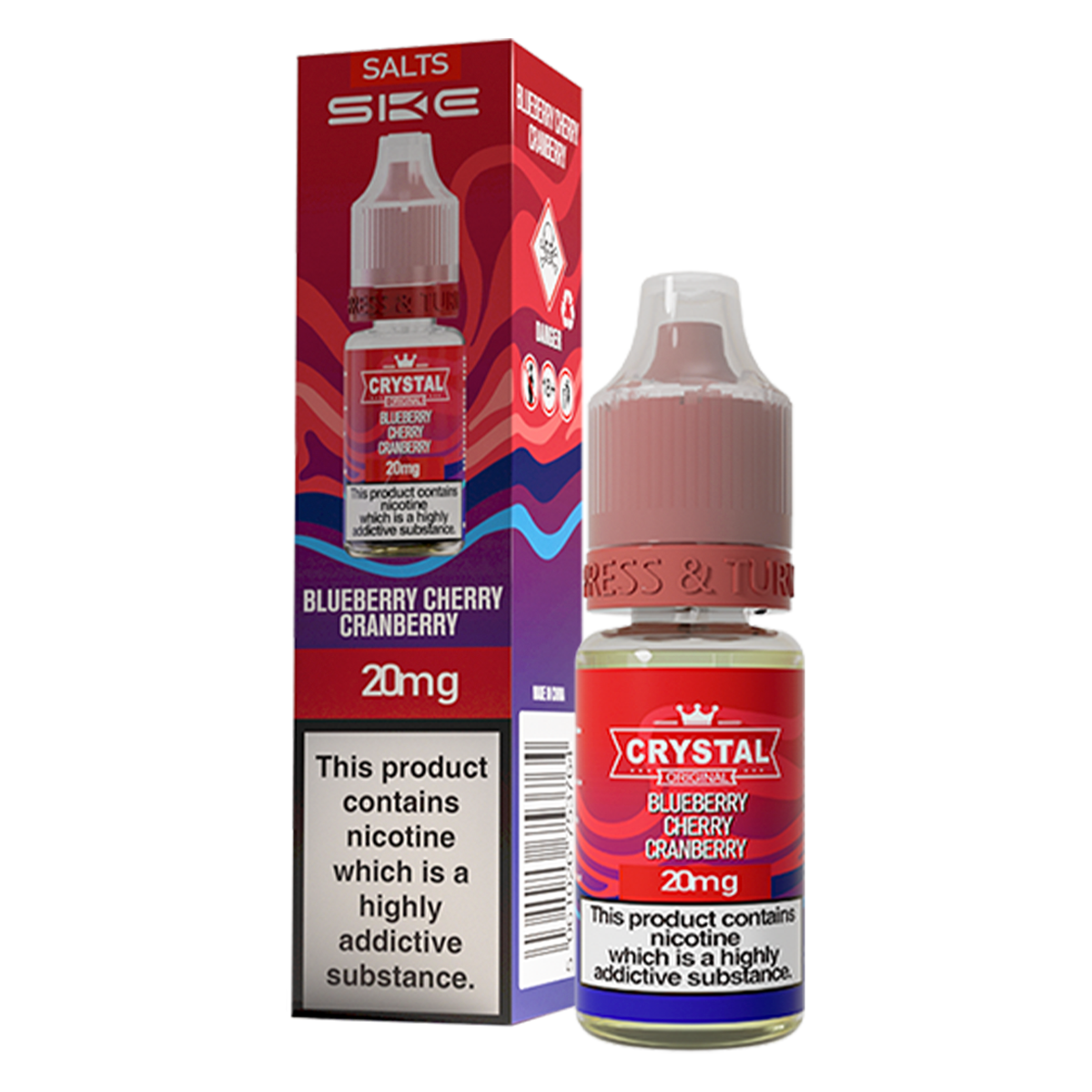 Blueberry Cherry Cranberry Nic Salt by SKE Crystal