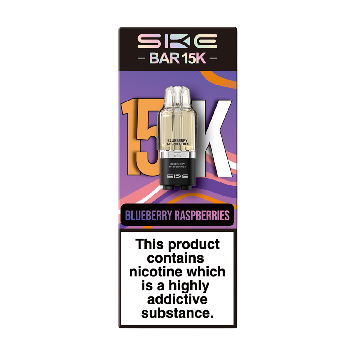 Blueberry Raspberries SKE Bar 15K Refill Pack | Isle of Vapes