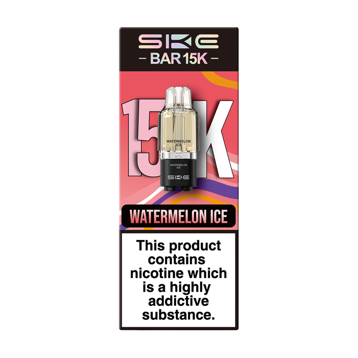 Watermelon Ice SKE Bar 15K Refill Pack | Isle of Vapes