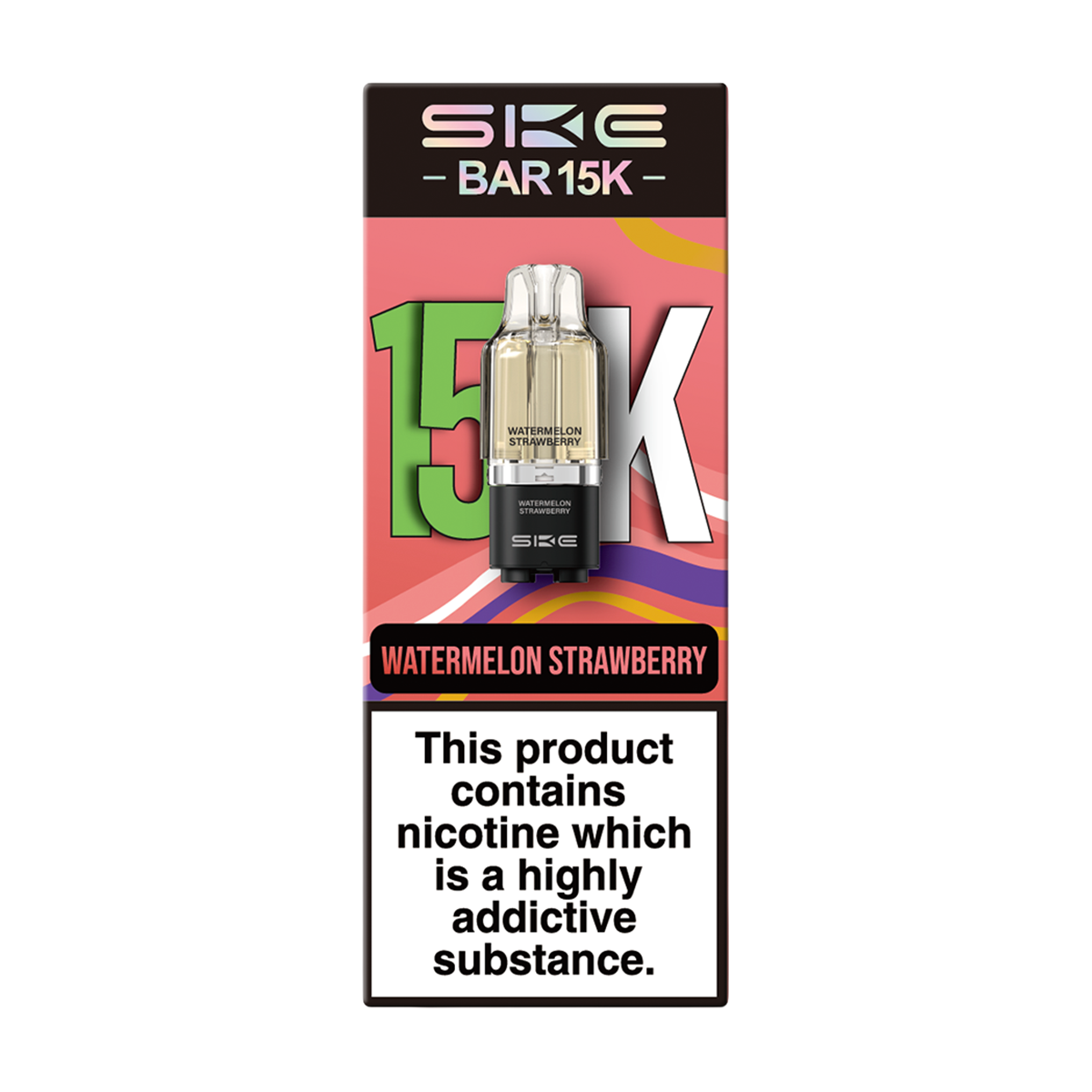 Watermelon Strawberry SKE Bar 15K Refill Pack | Isle of Vapes