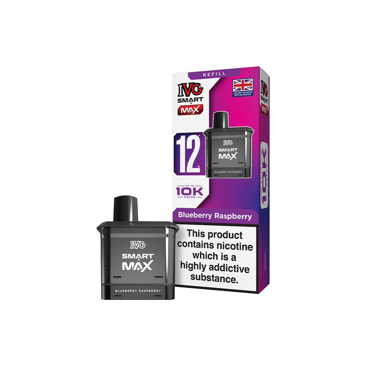 Blueberry Raspberry IVG Smart Max Refill Pack | Isle of Vapes