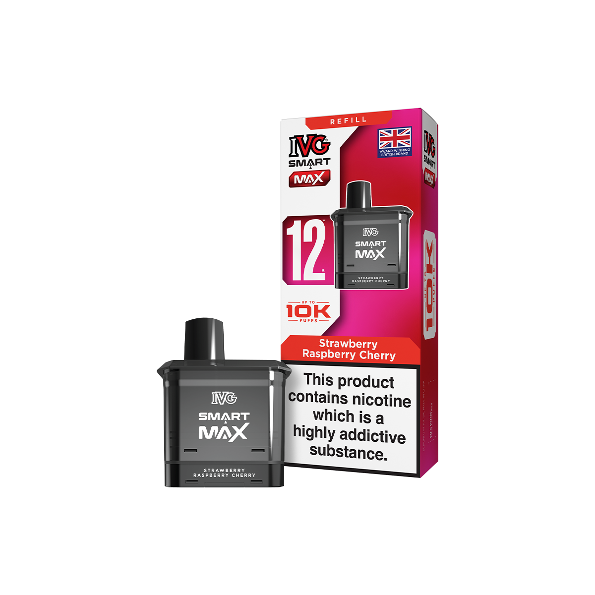 Strawberry Raspberry Cherry IVG Smart Max Refill Pack | Isle of Vapes
