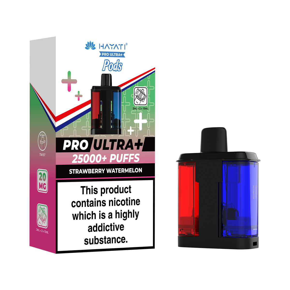 Strawberry Watermelon Hayati Pro Ultra Plus Refill Pack | Isle of Vapes