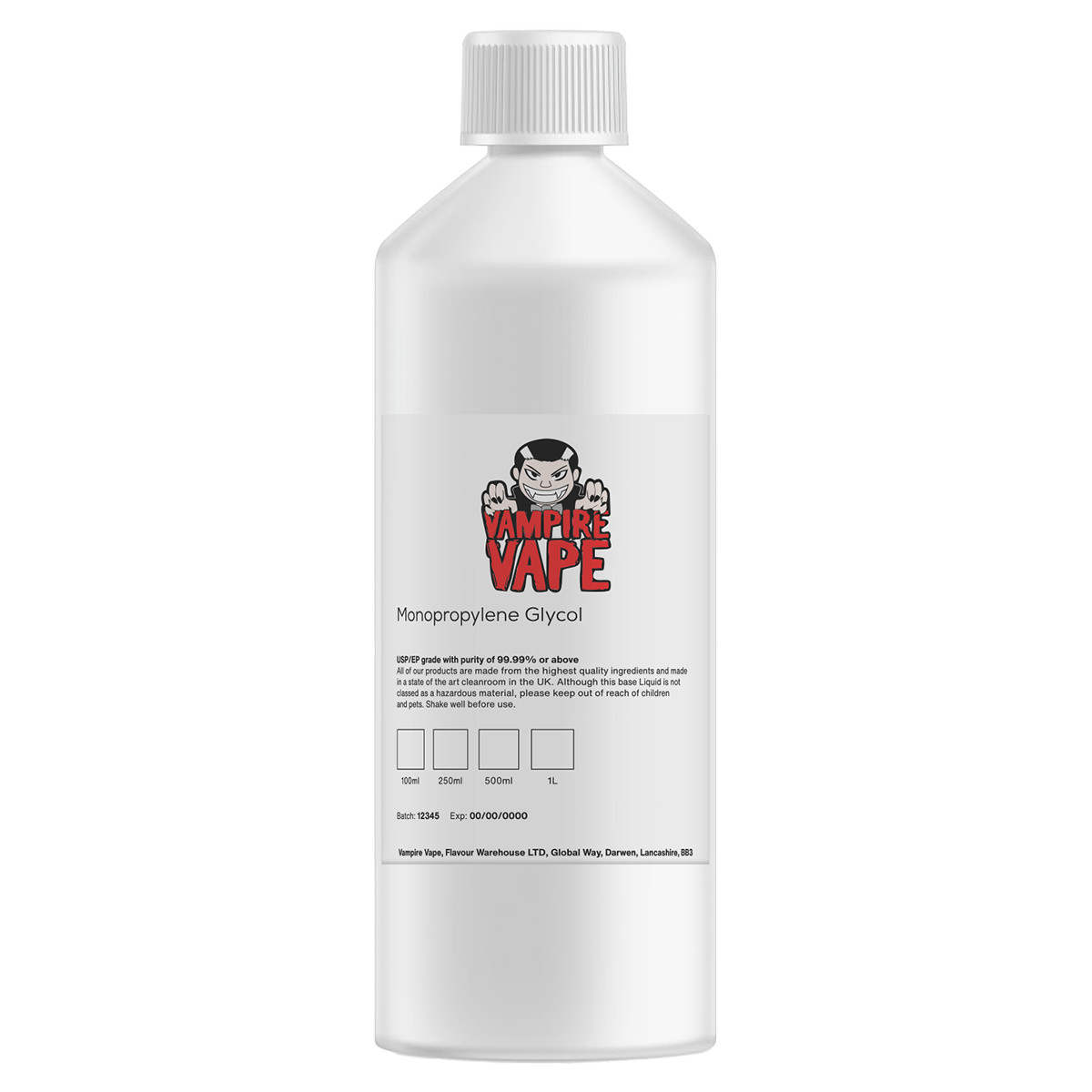 DIY Base 100% PG by Vampire Vape - 500ml | Isle of Vapes