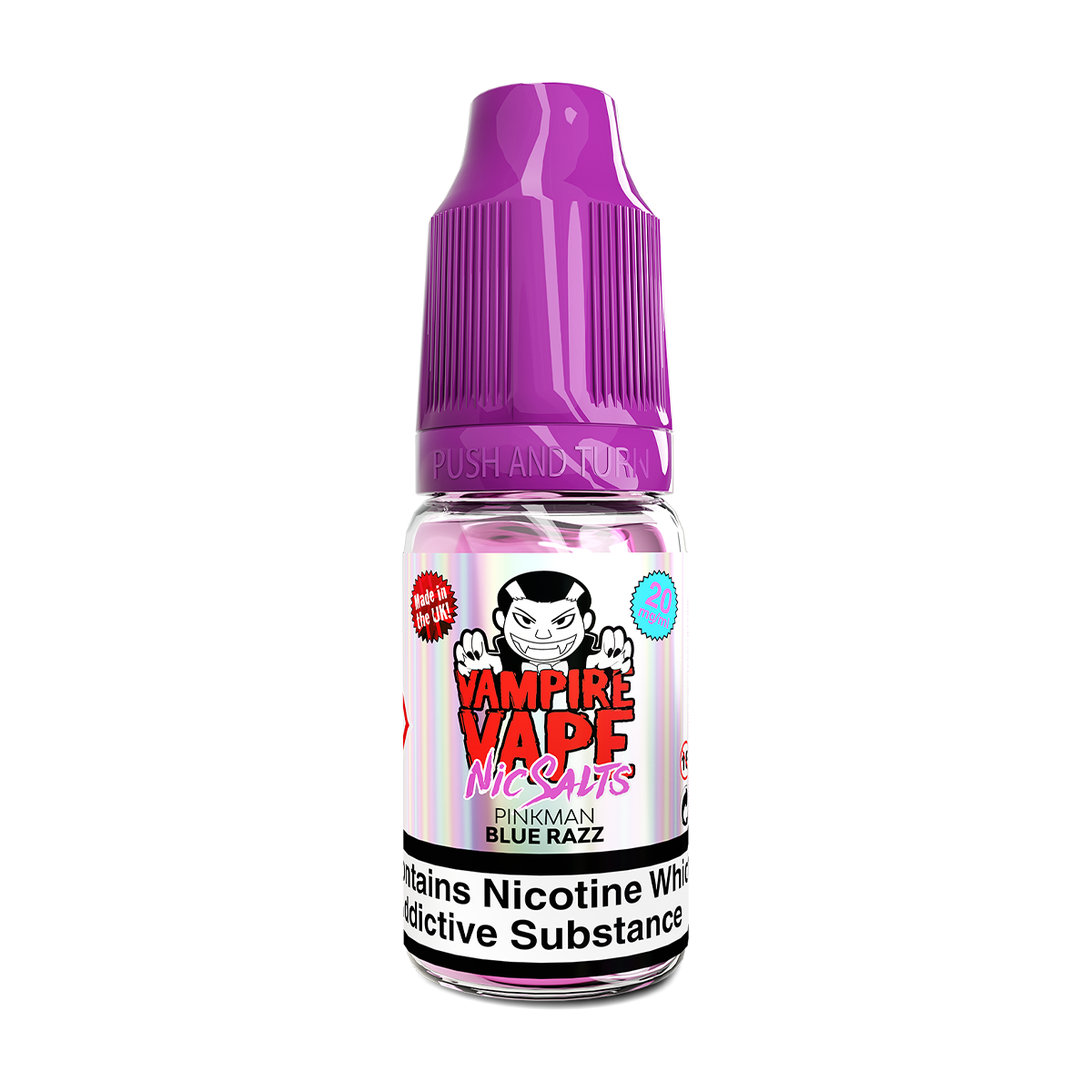 Pinkman Blue Razz Nic Salt by Vampire Vape 10ml | Isle of Vapes