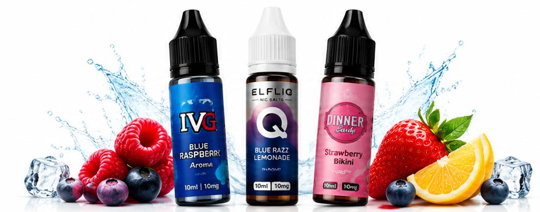 Premium vape flavours with fruit and ice