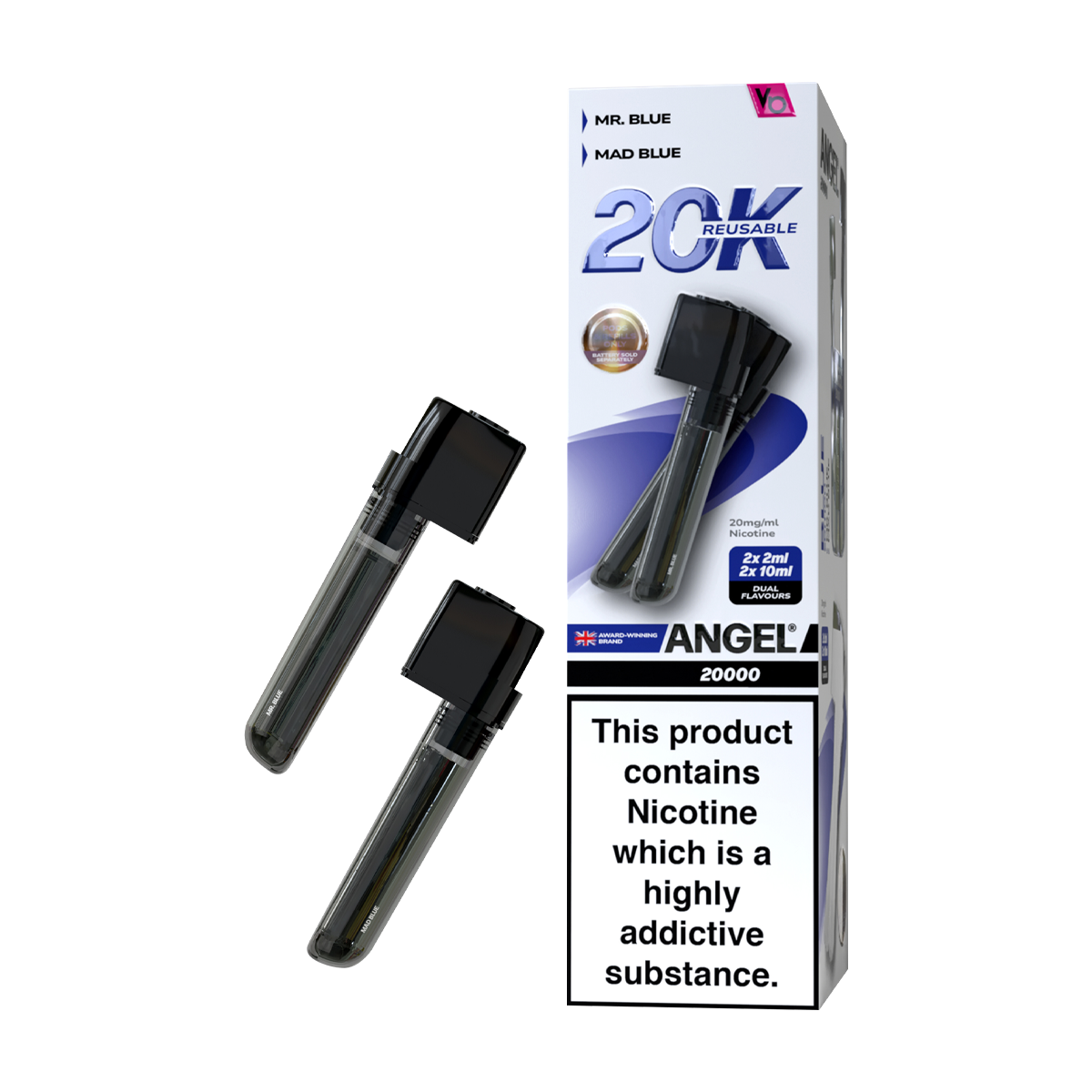 Blue Edition Vapes Bars Angel 20k Refill Pack