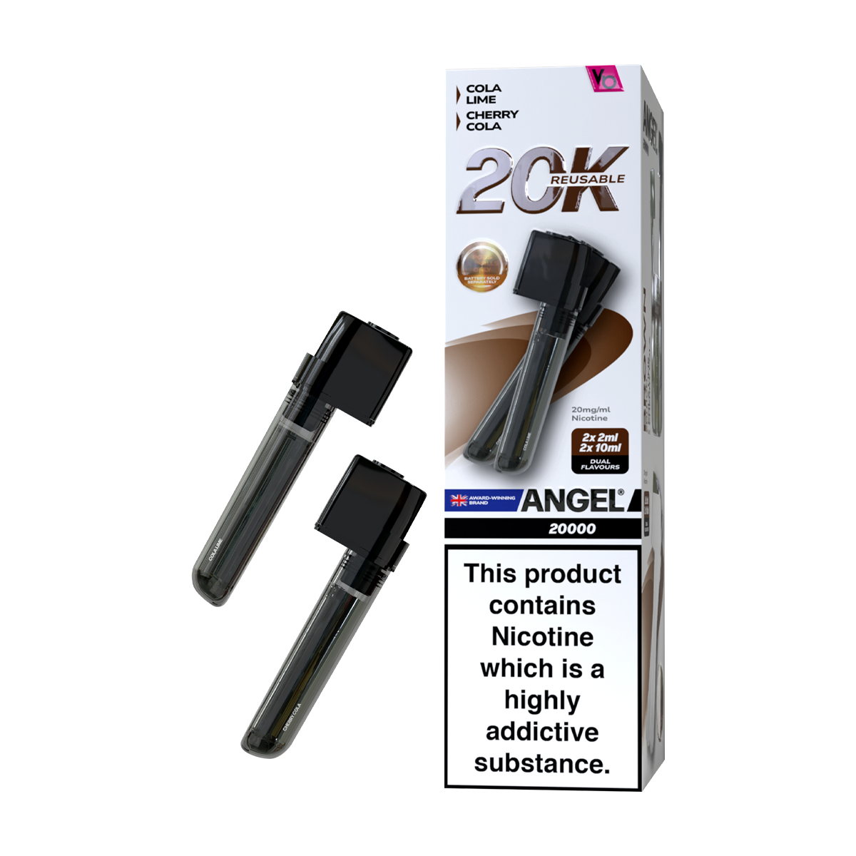 Brown Edition Vapes Bars Angel 20k Refill Pack