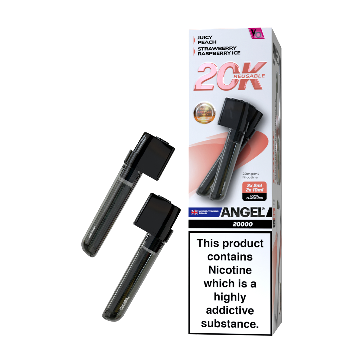 Coral Edition Vapes Bars Angel 20k Refill Pack