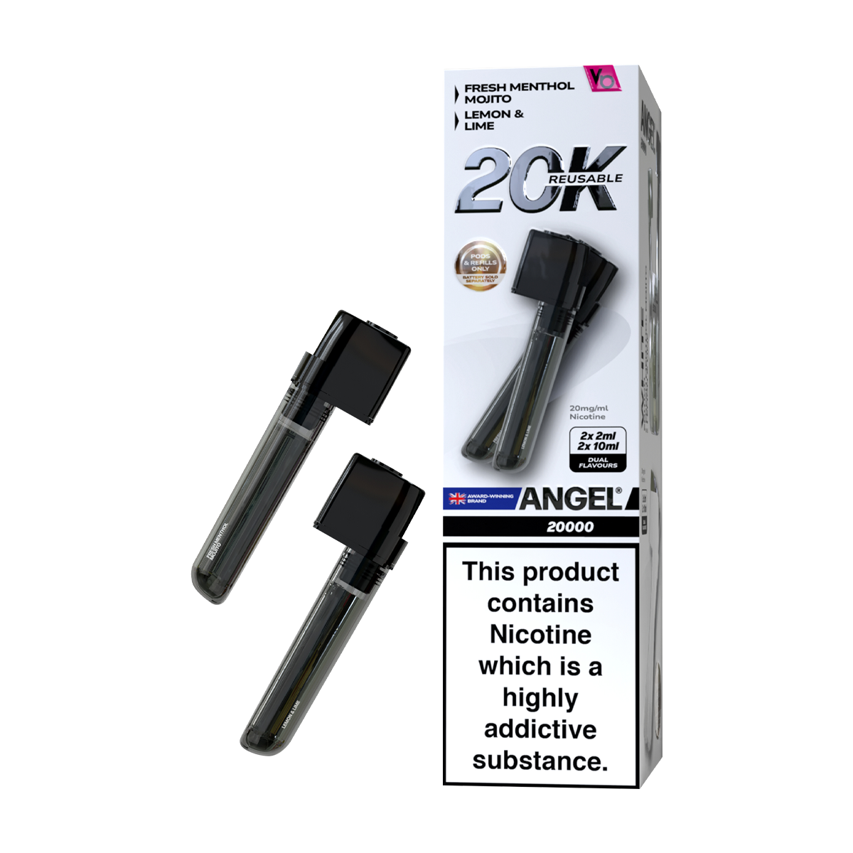 White Edition Vapes Bars Angel 20k Refill Pack